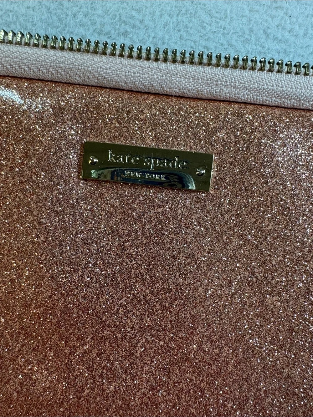 kate spade Rose Gold Glitter Tablet Sleeve